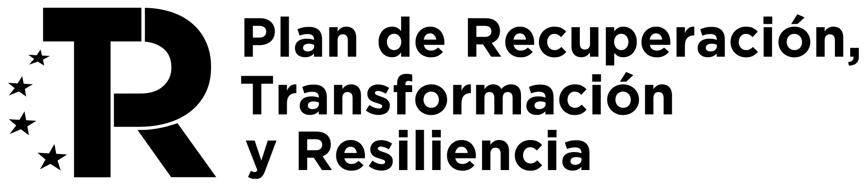 Logo PRTR tres líneas_NEGRO